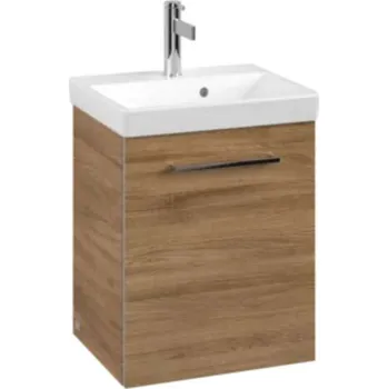 Koupelnový nábytek Villeroy & Boch Avento - Umyvadlová skříňka, 43x51x35 cm, 1 dvířka, Oak Kansas A88701RH