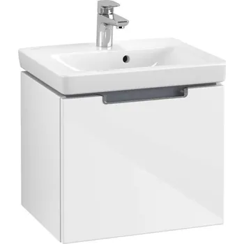 Koupelnový nábytek Villeroy & Boch Subway 2.0 - Umyvadlová skříňka, 49x42x38 cm, 1 zásuvka, Glosy White A68510DH