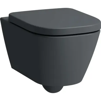Klozet Laufen Meda - Závěsné WC, Rimless, matný grafit H8201107580001