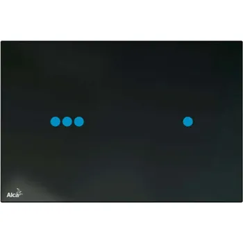 Splachovací tlačítko Alcadrain Ovládací tlačítka - Ovládací tlačítko splachování bezdotykové, sklo/černá NIGHT LIGHT-3