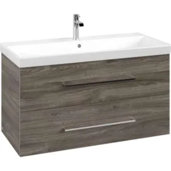 Villeroy & Boch Avento - Umyvadlová skříňka, 98x51x45 cm, 2 zásuvky, Stone Oak A89200RK