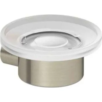 Kludi Vela R - Mýdlenka s držákem, sklo/kartáčovaný nikl 58985N5