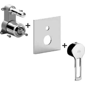 Vodovodní baterie Paffoni Ringo - Baterie pod omítku pro 2 spotřebiče, chrom RINBOX015CR