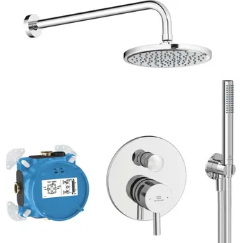 Sprchový set Ideal Standard CeraLine - Sprchový set s baterií pod omítku, s tělesem, průměr 20 cm, chrom BD193AA