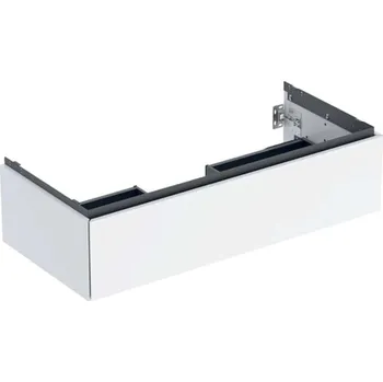 Koupelnový nábytek Geberit ONE - Umyvadlová skříňka 104x27x47 cm, 1 zásuvka, lesklá bílá 505.074.00.1