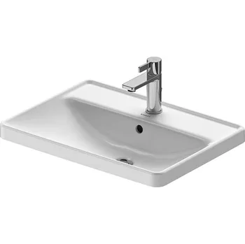 Umyvadlo Duravit D-Neo - Umyvadlo zápustné 60x44 cm, 1 otvor pro baterii, bílá 0357600027