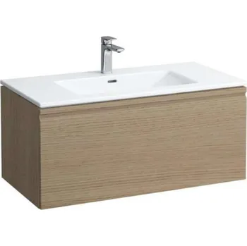 Umyvadlo Laufen Pro S - Skříňka s umyvadlem, 120x53x50 cm, 1 zásuvka, světlý dub H8609674791041