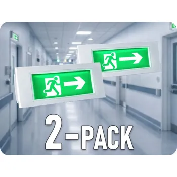 Svítilna Nouzová LED svítilna 3.8W, 110lm, IP20, 6000K/2-PACK!