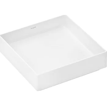 Umyvadlo Hansgrohe Xuniva Evo E - Umyvadlo na desku, 40x40 cm, bez přepadu, bez otvoru pro baterii, HygieneEffect, SmartClean, bílá 63007450