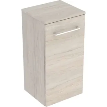 Koupelnový nábytek Geberit Selnova Square - Boční skříňka 65x33x30 cm, 1 dvířka, světlý ořech hickory 501.275.00.1