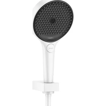 Sprchový set Hansgrohe Rainfinity - Sada sprchové hlavice 130, 3jet, držáku a hadice 1,25 m, matná bílá 26852700