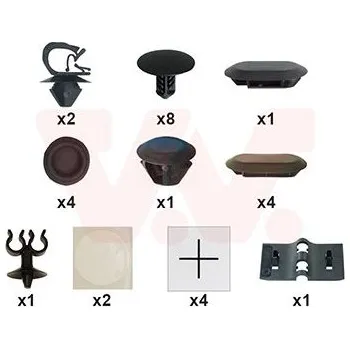 Kapota Montážní sada, víko motoru VAN WEZEL 1555797