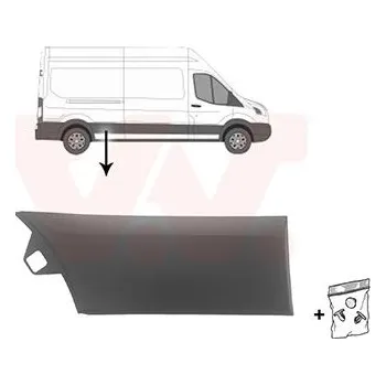 Lišta karosérie Ozdobná / ochranná lišta, boční stěna VAN WEZEL 1991420