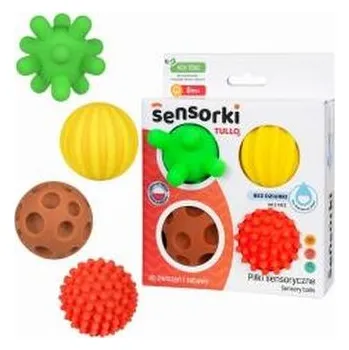 První čtění Sensorki Tullo. Piłki sensoryczne 4szt bez dziur