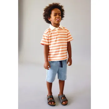 Chlapecké kraťasy Dětské riflové kraťasy Mayoral 3210.5H.Mini.PPY2 modrá 50X, vel. 122