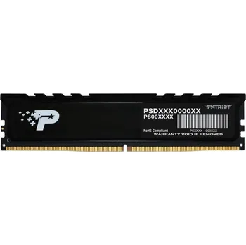 Operační paměť Patriot Signature Premium DDR5 16GB 5600MT/s Operační paměť, DDR5, DIMM, 16GB, 5600MT/s, CL46, 1,1V, s chladičem PSP516G560081H1