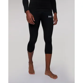 Pánské kalhoty Pánské Termo Podvlíkačky S Délkou 3/4 Helly Hansen Hh Lifa Seamless Racing Pant V Černé Barvě 49527-990