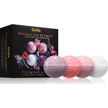 bomba do koupele Delia Cosmetics Fizzing Bath Bombs Delia Cosmetics Fizzing Bath Bomb Peony koupelová bomba 100 g + Delia Cosmetics Fizzing Bath Bomb Hyacinth koupelová bomba 100 g + Delia Cosmetics Fizzing Bath Bomb Jasmine koupelová bomba 100 g + Delia Cosmetics Fizzing