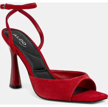 Dámské sandále Semišové sandály Aldo VALENTYNA 14145895.VALENTYNA červená 33X, EUR 39