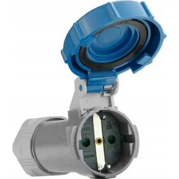 Elektrická zásuvka Elektrická Zásuvka podlahová krabice Doktorvolt modrá