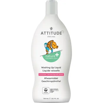 Mycí prostředek Attitude dětský prostředek na mytí nádobí bez vůně 700 ml