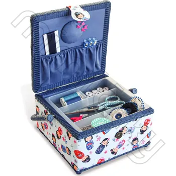 Organizér galanterie Kazeta na šití M Kokeshi