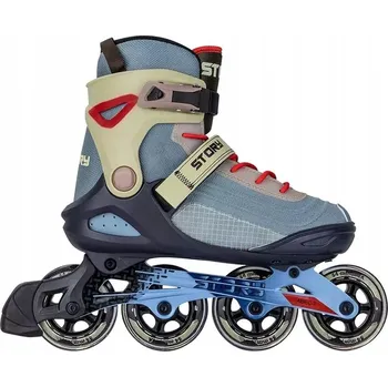 Kolečkové brusle Kolečkové Brusle univerzální inline STORY Trust modro-červené, velikost 46