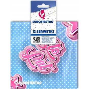 Papírový ubrousek Ouda Party - Růžové narozeninové ubrousky