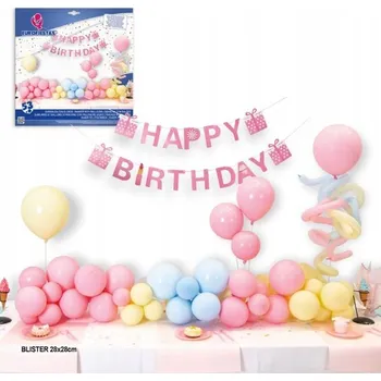 Stuha Ouda Party - Růžová balónková stuha