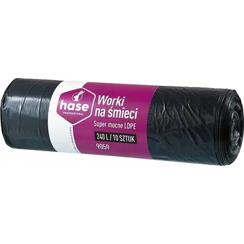 Pytle na odpadky Pytle na odpad 240l HASE LDPE 10 ks černé