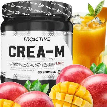 Kreatin KREATIN monohydrát kreatinu SÍLA VÝKON ProActive Crea-M LOAD MANGO 250g