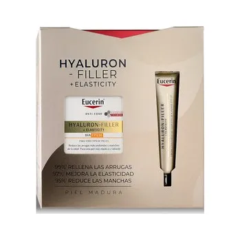 Pleťový krém Eucerin Hyaluron-Filler + Elasticity Day Cream SPF 30 50 ml + Eye Contour SPF 20 15 ml
