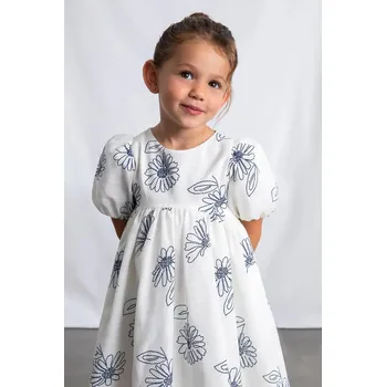 Dětská móda Dívčí šaty Mayoral 3921.6C.Mini.PPY2 bílá 00X, vel. 92