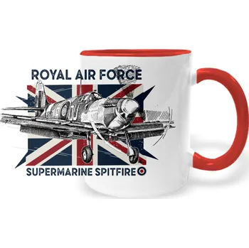 Hrnek - Supermarine Spitfire Barva: Červená