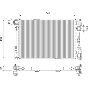 Chladič motoru Chladič, chlazení motoru VALEO 701371