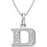 Stříbrný přívěsek písmeno D