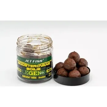 Jet Fish Boosterované boilies Legend Range Kořeněný tuňák Broskev 250ml 24mm (000242)