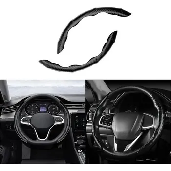 Potah sedadla JNNJ 2dílný univerzální kryt volantu auta, protiskluzový, prodyšný, odolný kryt volantu,