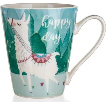 Banquet Keramický hrnek LAMA 320 ml zelený