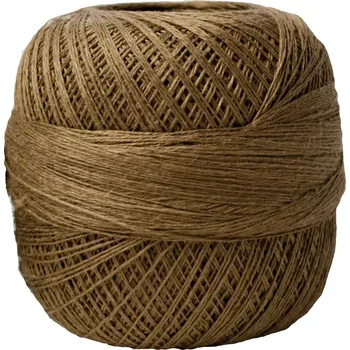 Nit Snový svět Lněná příze TEX56x3 hnědá oříšková Gramáž: 100 g