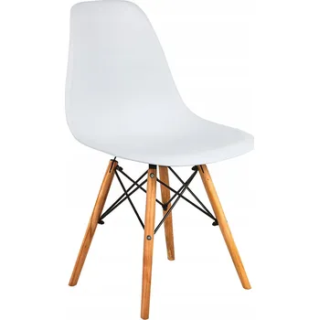 Jídelní židle Aga Židle ve skandinávském stylu, moderní bílá do jídelny nebo obývacího pokoje