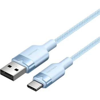 Datový kabel Kabel USB 2.0 A na USB-C 3A Vention CTNLF 1M (modrý)