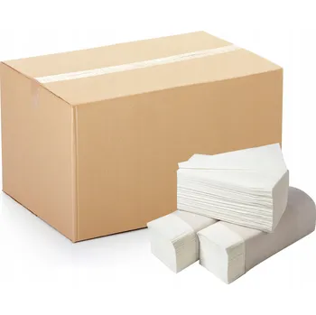 Papírový ručník Papírové utěrky Horeca bílé, 2vrstvé, nebělená celulóza, 20 ks