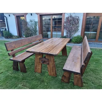 Zahradní nábytek Zahradní set KOSTAS moření m1 Přírodní rozměry m1 150 cm