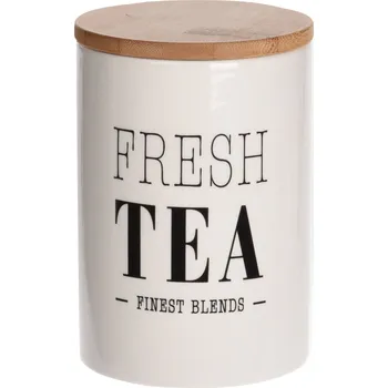 Dóza na potraviny EH Excellent Houseware Béžová dóza na čaj, O 10 cm