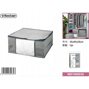 Úložný box Obal / Úložný box na povlečení a oblečení 45x45x20 cm, krabička do skříně