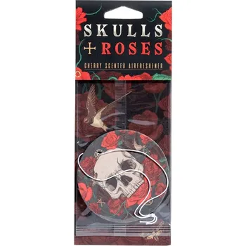 Vůně do auta Osvěžovač vzduchu do auta Lebky a Růže VIŠEŇ