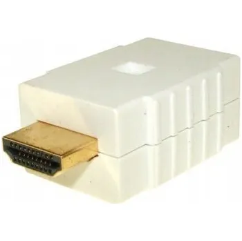 Elektrická zásuvka Adaptér HDMI zástrčka - HDMI zásuvka bílý