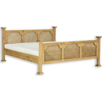 Ložnicová sestava Postel LK705 povrchová úprava - včelí vosk Tmavý včelí vosk rozměr 90x200