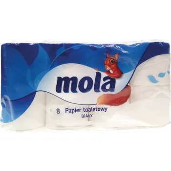 Toaletní papíry Mola PAP 2V toaletní papír bílý 8 ks